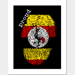 Uganda flag Posters and Art